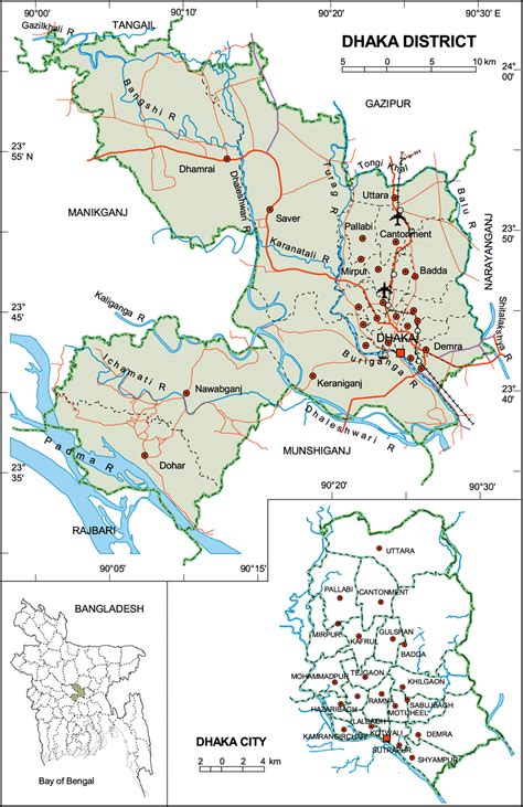 dhaka located|Dhaka – Travel guide at Wikivoyage.